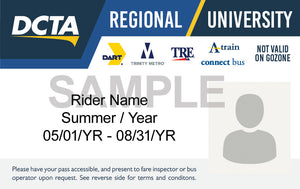 University Pass: Regional Summer Pass